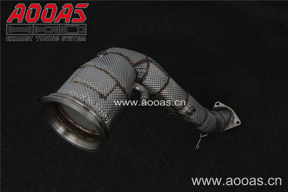 Porsche Macan s 3.0T G6     All SS304 / Cat Downpipe With Heat Shield